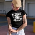 thumbnail image 2 of Legend Since 1983 - 80s Birthday Celebrant, Military Green T-Shirt, Large, 2 of 5