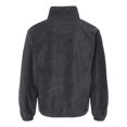 thumbnail image 2 of Burnside Mens Polar Fleece Quarter-Zip Pullover, 5XL, Heather Charcoal, 2 of 2