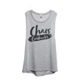 thumbnail image 1 of Thread Tank Chaos Coordinator Women's Fashion Sleeveless Muscle Tank Top Sport Grey Large, 1 of 4