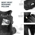 thumbnail image 3 of Reading Pillow-Bed Rest Pillow with Detachable Neck Roll & Higher Support Arm for Sitting in Bed Couch or Floor-Backrest Reading Pillow Adult Back Pillow for Reading/Watching TV/Gaming/Relaxing, 3 of 6