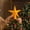 Yellow#3, variant on yuHome Christmas Tree Topper Star 3D Flocked Star Tree Top Ornament Holiday Tree Decorations for Home Party Christmas Tree Crown Decorative Star Christmas Supplies