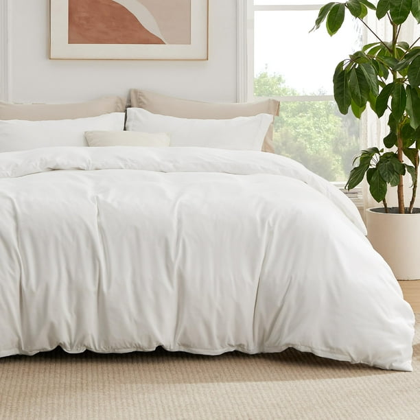 Juego de cama Bedsure Queen, funda de edredón con sábana bajera ajustable, 4 piezas