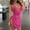 Hot Pink, variant on Red Womens Sun Dress, Polyester Summer Wedding Dress Guest, Formal Wedding Guest Dress Plus Size, M Overnight Dresses for Women, Dresses for Women 2024 Casual, Weekend Leisure Womens Midi Dress