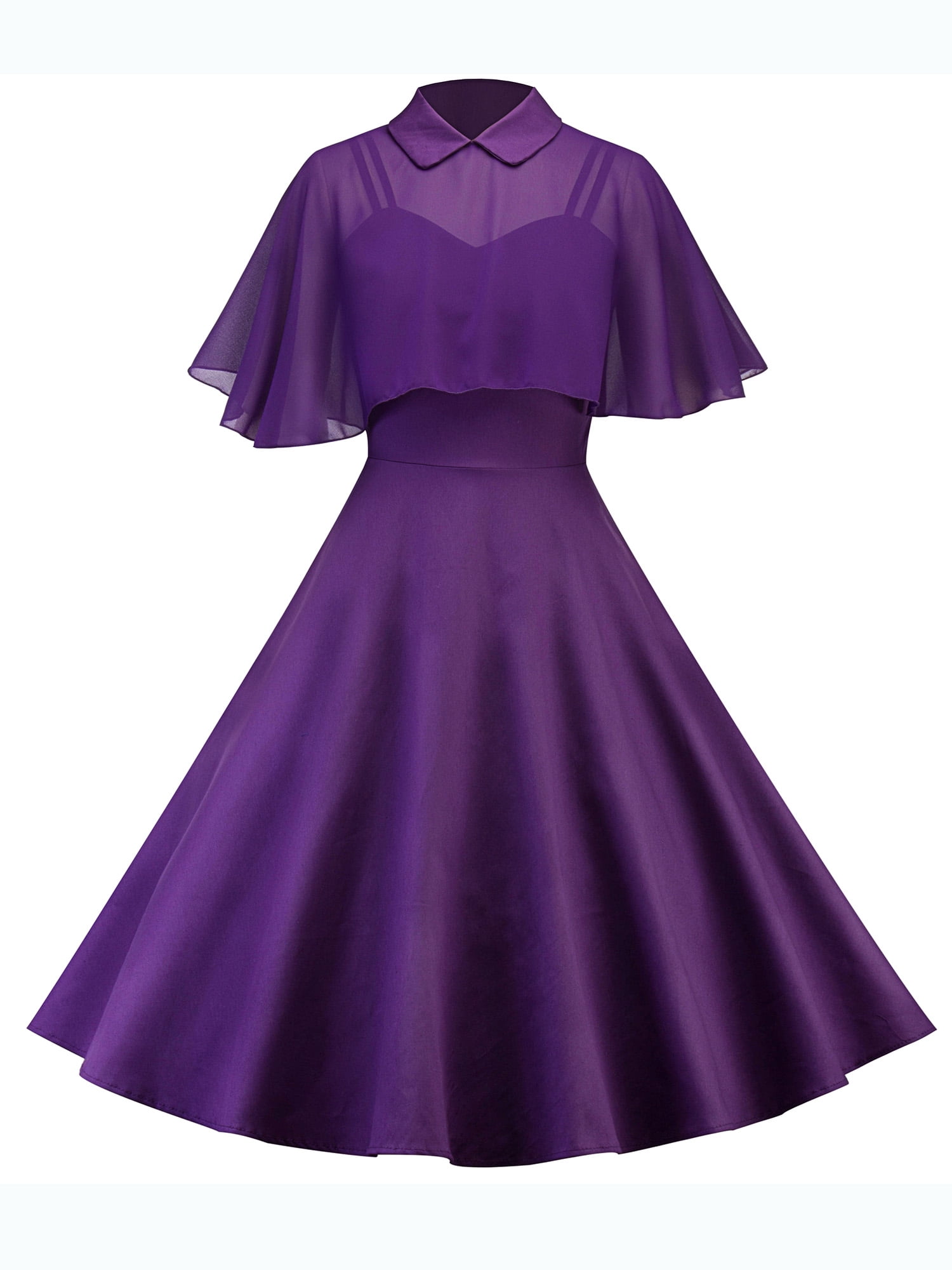 Women 1960s 50s Vintage Style Dress 