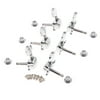 3 Pairs Semiclosed Guitar String Tuning Pegs Tuners Machine Heads 3L + 3R