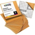 thumbnail image 1 of VViViD Self-Adhesive Cork 6 Inch by 6 Inch Square 0.08 Inch Thick Coaster Pack (24 Pack), 1 of 7