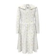 thumbnail image 5 of DISNIMO Long Sleeve Christmas Dress Girls Reindeer Dress Kids School Dress for Girls Long Sleeve Fall Dresses Size 3-4 Girl Dresses with Collar Dress Kids Snowflake Dress Girls Casual Dresses Fall, 5 of 7