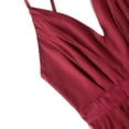 thumbnail image 5 of ZAFUL Women Sexy Prom Dress Cocktail Evening Party Dress Spaghetti Straps Sling Mesh Long Dress Red L, 5 of 7