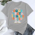thumbnail image 4 of Cqxid525 Short Sleeve Tops For Women It's A Good Day To Read A Book World Book Day 2025 T Shirt Gray M Casual Business Blouses, 4 of 5