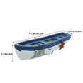 thumbnail image 2 of unbranded Mediterranean Style Small Boat Home Decor Blue 1Pack, 2 of 8