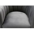thumbnail image 5 of Magnolia Tufted Back, Gold Frame Grey Velvet Arm Chair by TOV Furniture, 5 of 7