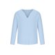 thumbnail image 3 of Hombres Primavera Verano Casual T Shirt Color Sólido Manga Larga Cuello en V Camisas Loose Fit Tops, 3 of 5