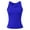 Blue, variant on Daznico Tank Tops for Women,Women's Sleeveless Tank Top Ribbed Summer Tops Asymmetric Neck Slim Fit Basic Shirt Ribbed Vest Stretch Top,Size L