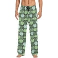 thumbnail image 2 of FREEAMG Cute Frog Pajama Pants for Men, Men's Separate Bottoms, Pure Cotton Comfortable Lounge Pants for Men（301）, 2 of 7