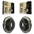 thumbnail image 1 of DS-One Paire de Disques de Frein Arrière Revêtus Percés et Rainurés pour Voiture 2012-2014 Ford F-150 avec Roues à 7 Écrous KD-100124, 1 of 11