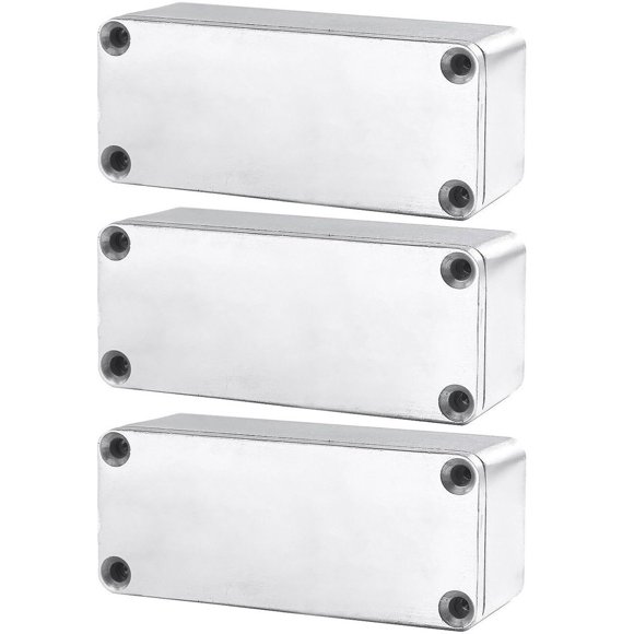 ESUPPORT 1590A 92x38x31mm Boîtier en Métal Aluminium avec Pédale d'Effet Guitare Lot de 3
