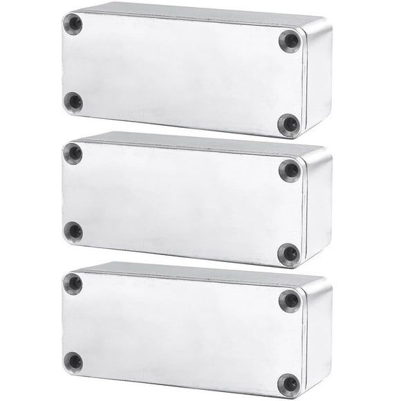 ESUPPORT 1590A 92x38x31mm Boîtier en Métal Aluminium avec Pédale d'Effet Guitare Lot de 3
