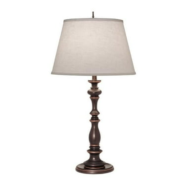 Stiffel TL-6650-6181-OB 33 in. Oxidized Bronze Table Lamp with Cream Aberdeen Shade, 11 x 16 x 10.5 in.