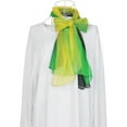 thumbnail image 6 of INSPIRE CHIC Women's Scarf Chiffon Silky Gradient Color Lightweight Long Wrap Shawl Yellow Green Black, 6 of 7