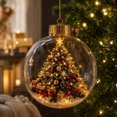 thumbnail image 6 of Christmas Light Up Story Ball Ornament, 3.94 Inch Glowing Mini Holiday Scene Tree Hanging Decoration With Warm Light For Festive Home Christmas Party Decoration,B, 6 of 6