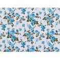 thumbnail image 2 of Zelouf St Poplin Print  , Sewing, DIY, Crafts Fabric by the Yard, 147 Wht/turq, 10 Yard, 2 of 2