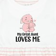 thumbnail image 4 of Inktastic Pink Piggies My Great Aunt Loves Me Girls Baby Dress, 4 of 5