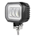 thumbnail image 2 of Luz de trabajo LED de 3,5 pulgadas, 6000 K, 30 W, impermeable, cuadrada, con forma de ojo de ángel, para coche, ATV, barco, vehículo todoterreno (luz blanca fría), 2 of 14