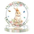 thumbnail image 1 of Easter Tableware – Bunny Nest Disposable Tableware With Spring Flowers And Designs For Easter Dinners Baby Showers And Spring Parties –, 1 of 6