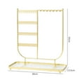 thumbnail image 7 of yuksok Jewelry Display Stand Jewelry Display Rack Elegant for Women Girls Jewelry Stand gold, 7 of 7