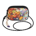 thumbnail image 2 of FORMRS Mini Crossbody Bag for Women Adjustable Rope Shoulder Casual Phone Purse, Purple Floral Tomatoes, 2 of 7