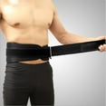 thumbnail image 3 of Cinturón de entrenamiento de cintura para hombre y mujer, faja abdominal, soporte para espalda, levantamiento de pesas, talla M (negro), 3 of 3