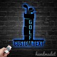 thumbnail image 2 of Handmadetneonsign Personalized Golf Bag Metal Wall Art Led Light, Custom Golf Metal Sign Home Decor, 2 of 5