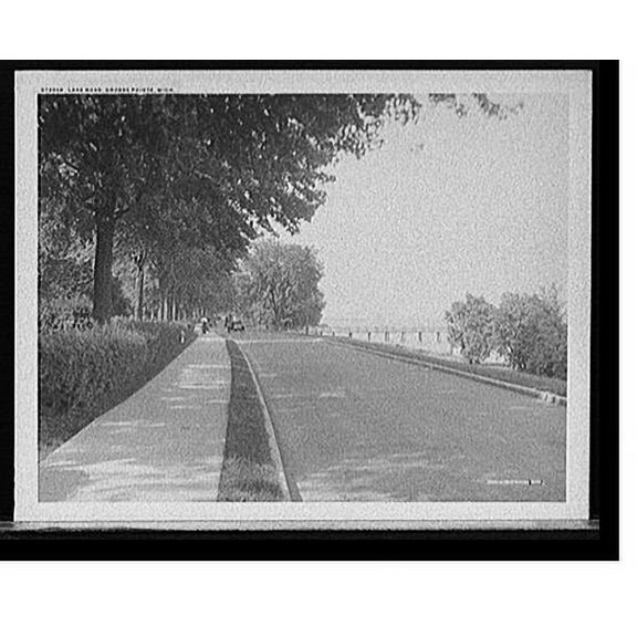 Historic Print, Lake road, Grosse Pointe, Mich., 18" x 24"