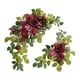 thumbnail image 3 of 2 piezas de arco de boda con flores decorativas, hojas verdes, flores artificiales rústicas Rojo, 3 of 9