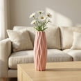 thumbnail image 6 of Unique Bargains Slim Acrylic Narrow Bud Vase for Roses Pink 2.8"L x 2.8"W x 7.9"H, 6 of 6