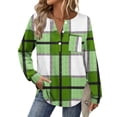 thumbnail image 7 of ‌FDGIU Women's Crewneck Sweatshirt - Long Sleeve High Low Hem Tops, Casual Curved Hem Fall Shirt, 7 of 7