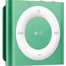 iPod 4th Gen 2GB Lime Green Shuffle, MP3 Player, Like New