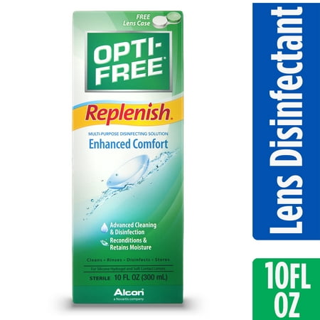 Opti-Free Replenish Contact Lens Solution Multipurpose Disinfecting Solution, 10 fl. oz.
