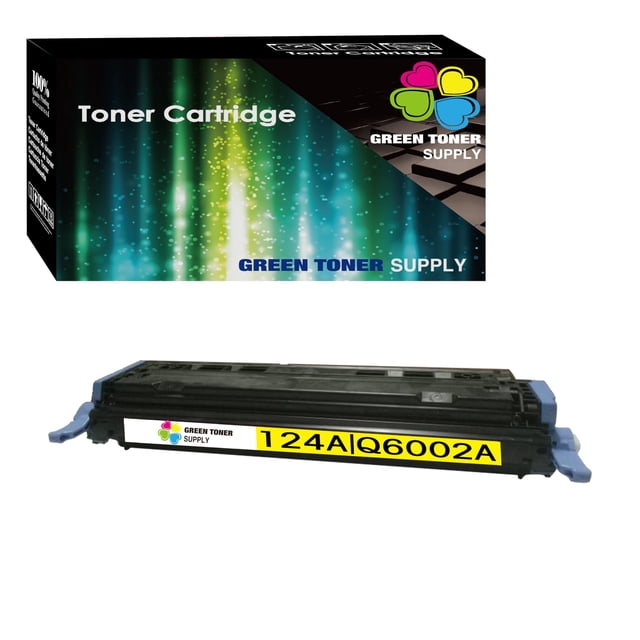 Cartucho de tóner láser verde Green Toner Supply HP 124A Q6002A (amarillo)