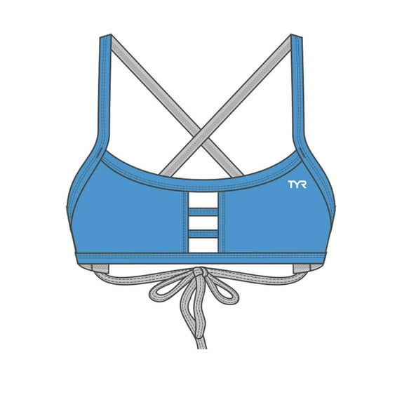 Tyr Two Piece Top PACIFIC Light Blue Size Large(10-12)