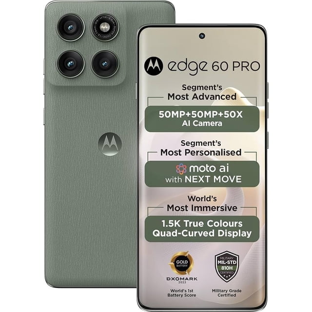 Teléfono Celular Motorola Edge 60 Pro 5G DUAL sim 8GB + 256GB 6000Mah Nuevo Liberado