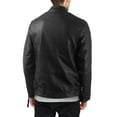 thumbnail image 2 of Hat and Beyond Mens Motorcycle Rider Jacket Faux Leather with Tactical Pockets, 2 of 3