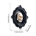 thumbnail image 2 of Halloween Decorations Unique Skeleton Photo Hanging Ornament, Skull Statue Frame Wall Decor 3D Resin Sculpture 4.4"X4.4" Halloween Decor, 3D Frame Wall Deocr Gothic, 2 of 2