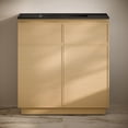 thumbnail image 7 of St. Tropez 36" Freestanding Bathroom Vanity in Natural Oak with Black 3-Hole Widespread Sink Top, 7 of 7