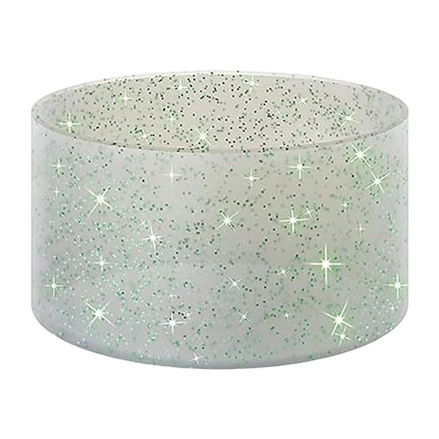 Funda de silicona para taza con purpurina y aislamiento térmico para botella de agua