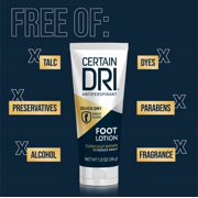 Certain Dri Antiperspirant Foot Lotion 24-Hour Odor Protection 1.3 oz