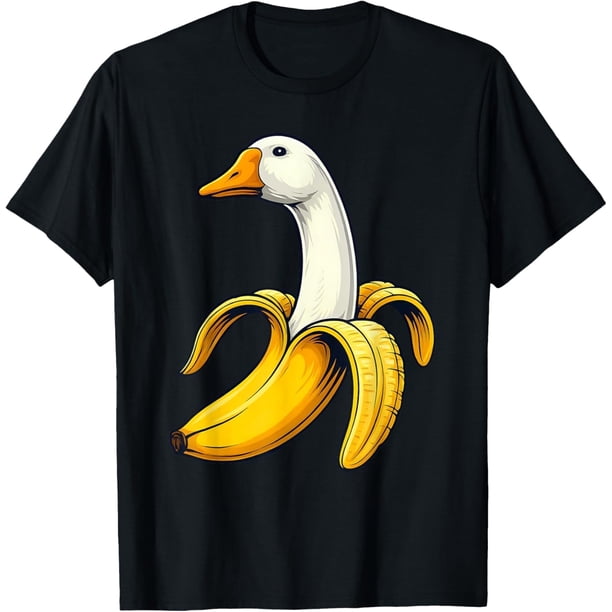 Goose Banana - Camiseta divertida para hombre y mujer