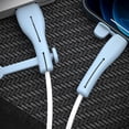 thumbnail image 2 of Data Cable Protectors Covers Silicone Data Cable Winder Charging Cable Protective Covers Charging Head Dustproof Covers, 2 of 9