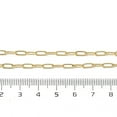 thumbnail image 3 of 5pcs Brass Paperclip Chain Necklaces Long-Lasting Plated Rack Plating Lead Free & Cadmium Free Real 18K golden Plated 17.52 inch(44.5cm), 3 of 5