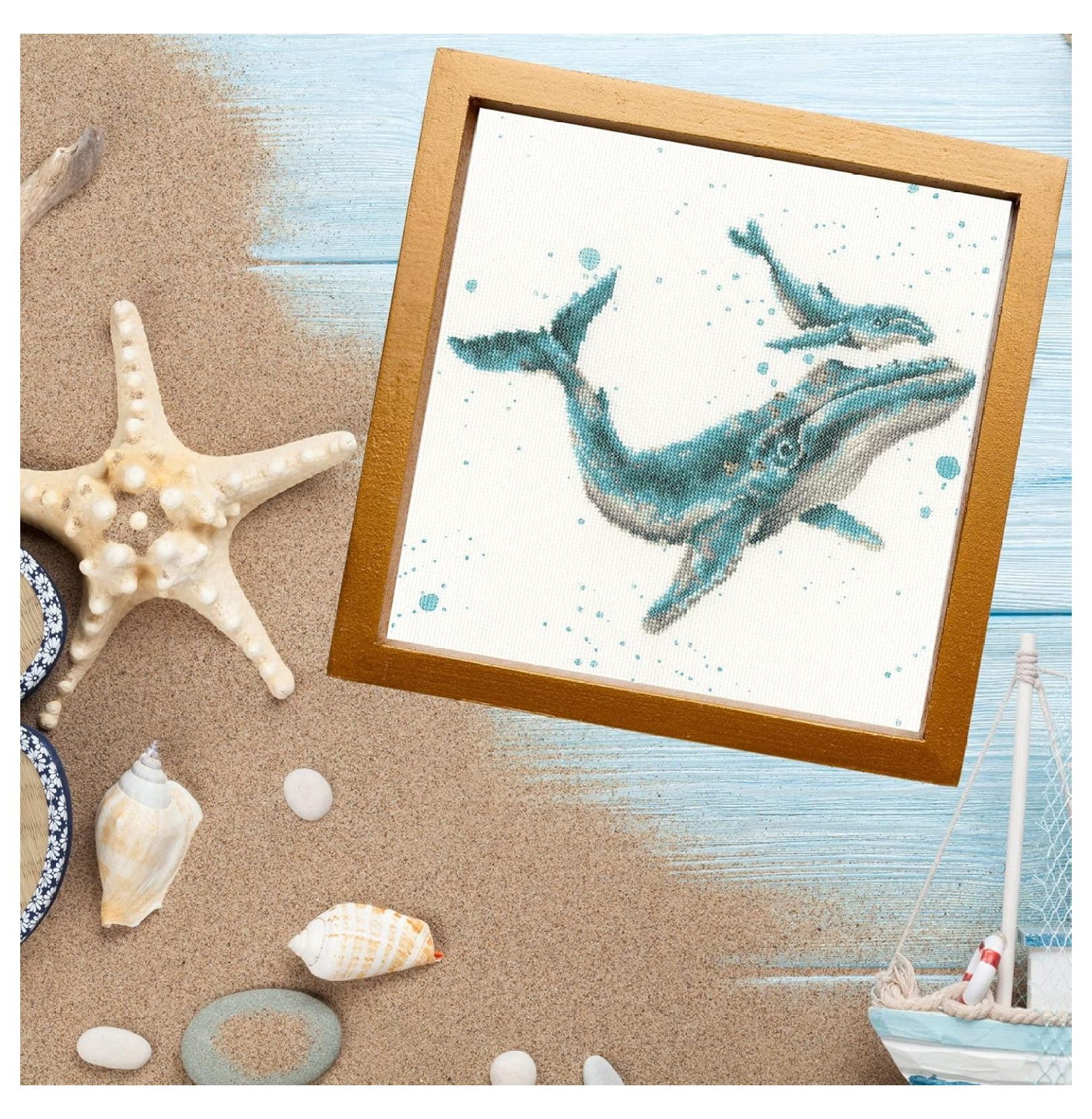Nautical Blue Cross Stitch Kit by